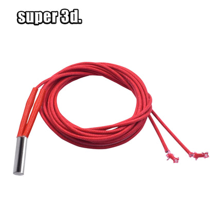 12V/24V 40W 50W Ceramic Cartridge Heater 6*20Mm 1M /2M Cable 3D Printer Print Head Induction Heater Heating Tube Element