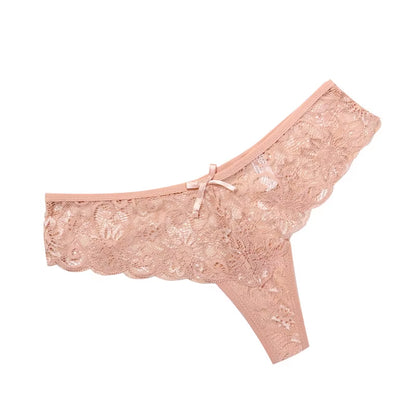 Women'S Panties Sexy Lace Transparent Underwear Hollow Out Female Low Waist Briefs Breathable Lingerie Intimates Underpants