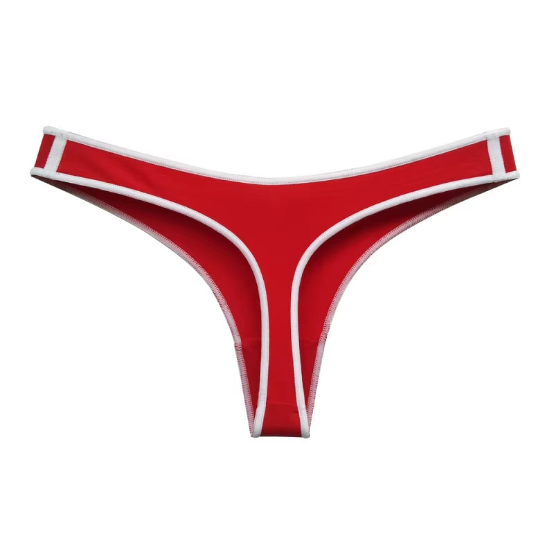 Women G String Thongs Low Rise Contton Tanga Briefs Sexy Panties Ladies' Seamless Lingerie Female Underwear Strings 1 Piece
