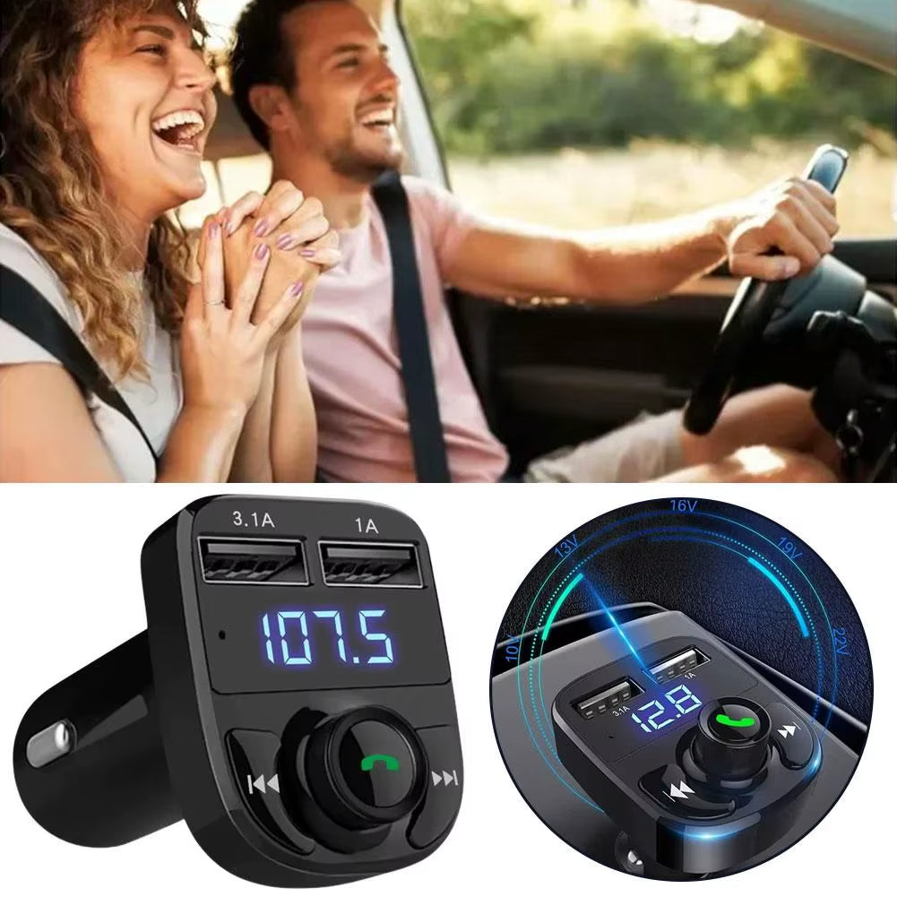 Car Wireless Bluetooth FM Transmitter MP3 Player USB Car Charger Adapter Music Player