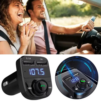 Car Wireless Bluetooth FM Transmitter MP3 Player USB Car Charger Adapter Music Player
