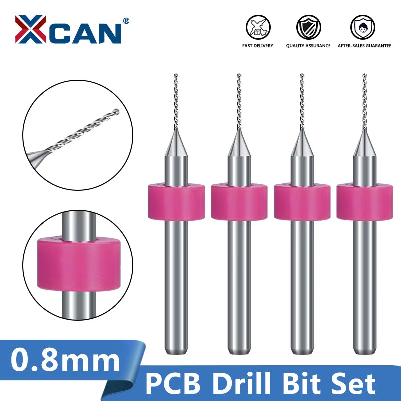 0.8Mm 10Pcs/Lot Carbide Micro Drill Bits CNC PCB Drill Bit Set