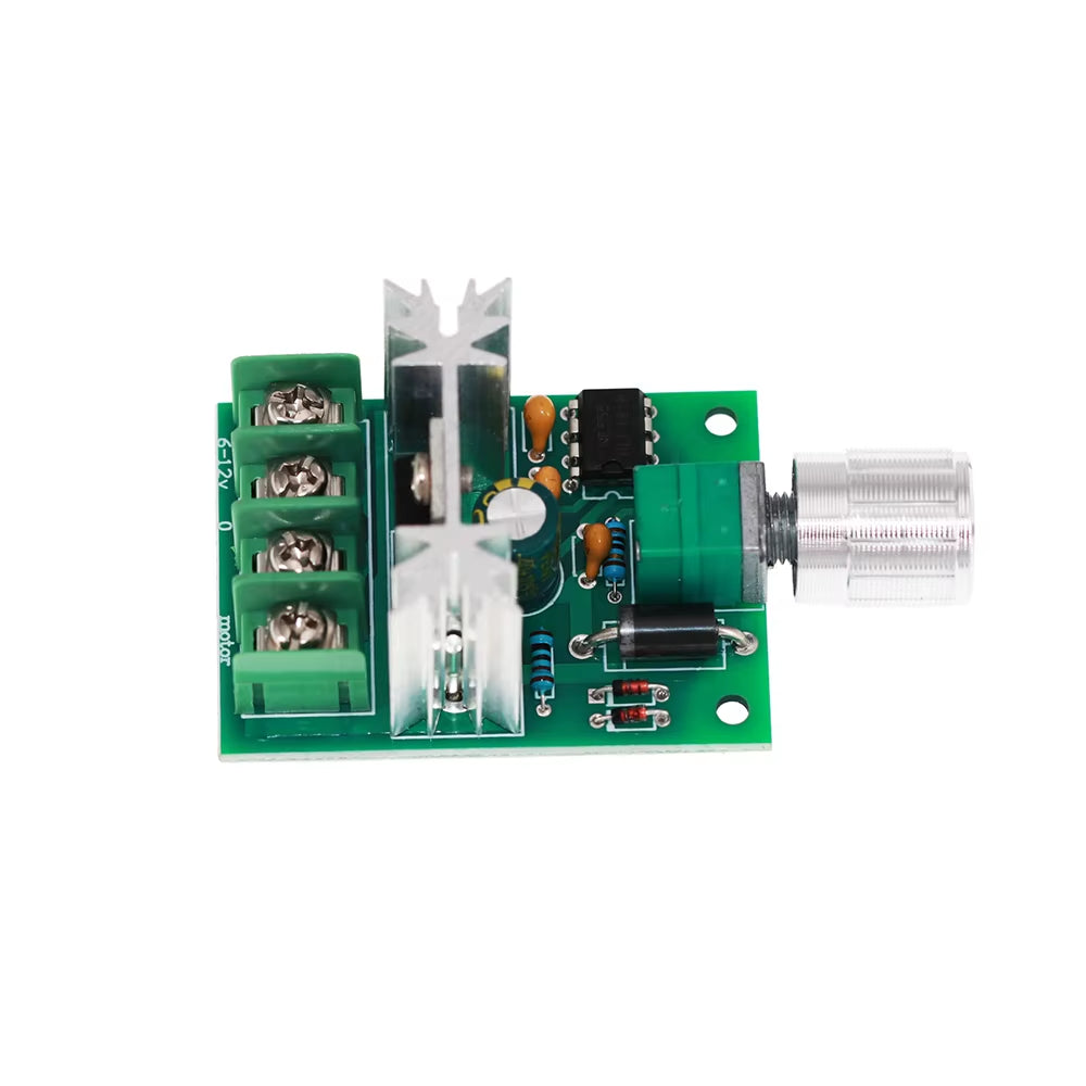High Power 6A 6V-12V PWM No-Polarity DC Motor Speed Regulator Controller Board Speed Motor Control Switch Board