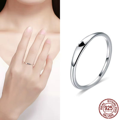 Hot Sale 100% 925 Sterling Silver Styles Stackable Ring Party Finger Wedding Rings for Women Original Fashion Jewelry Gift