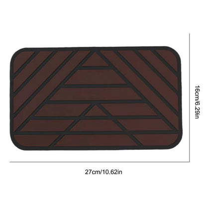 Car Main Driver Heel Pad Auto Brake Foot Pedal Floor Mat Anti-Slip Wear-Resistant PVC Footrest Plate Heel Pad for Car Driving
