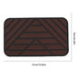 Car Main Driver Heel Pad Auto Brake Foot Pedal Floor Mat Anti-Slip Wear-Resistant PVC Footrest Plate Heel Pad for Car Driving