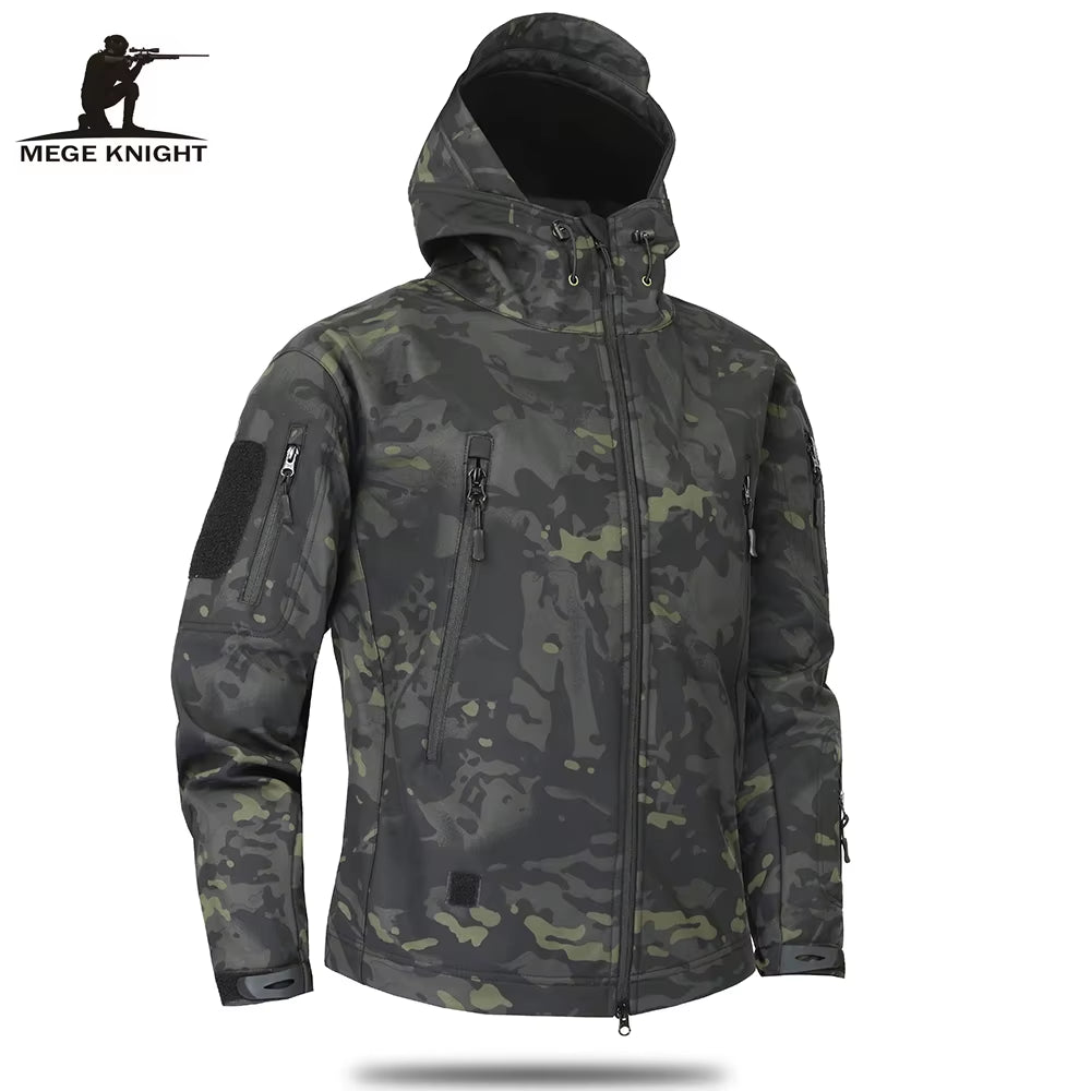 Mege Brand Clothing Autumn Men'S Military Camouflage Fleece Jacket Army Tactical Clothing Male Camouflage Windbreakers