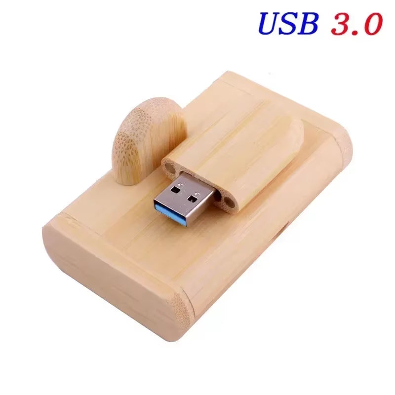 USB 3.0 High Speed LOGO Wooden Box Personal Logo Customer Pendrive 8GB 16GB 32GB 64GB USB Flash Drive Pen Drive U Disk