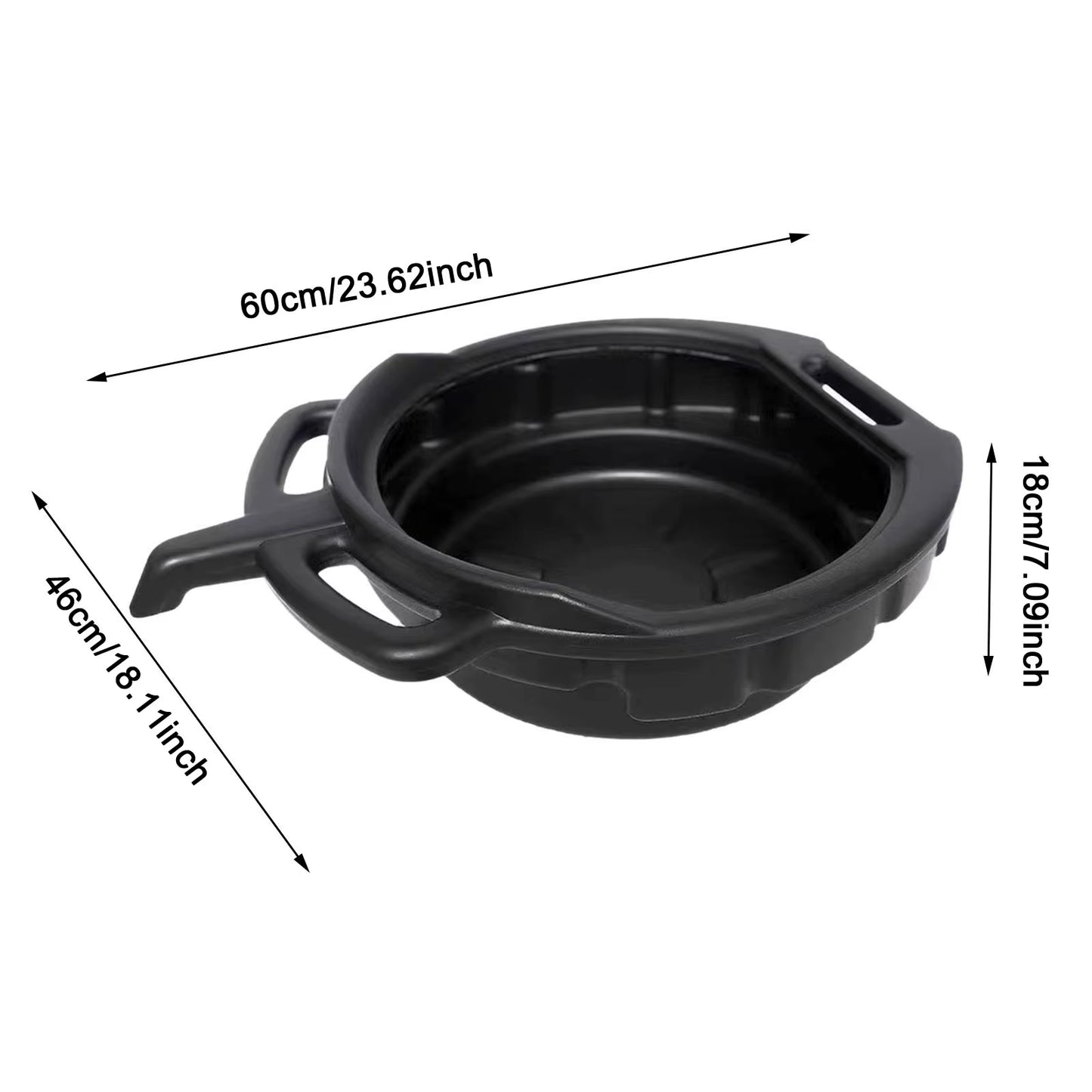6/8/10L Oil Receiving Basin Oil Change Drain Pan Cleaning Oil Drain Container Leakproof for Car Motorcycle Auto Repair Tool