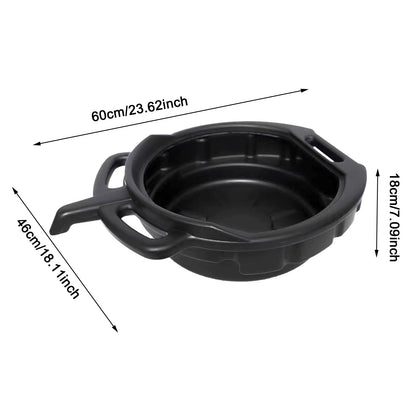 6/8/10L Oil Receiving Basin Oil Change Drain Pan Cleaning Oil Drain Container Leakproof for Car Motorcycle Auto Repair Tool