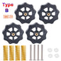 4PCS M3/M4 Screws Nuts Heat Bed Leveling Spring Knob Parts 3D Printers Print Platform Calibration Accessories