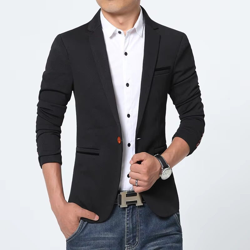 New Arrival Luxury Men Blazer New Autumn Fashion Brand Slim Fit Men Suit Terno Masculino Blazers Male