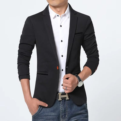 New Arrival Luxury Men Blazer New Autumn Fashion Brand Slim Fit Men Suit Terno Masculino Blazers Male