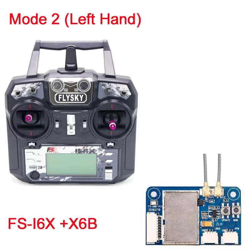Original Flysky Fs-I6X 10CH 2.4Ghz AFHDS 2A RC Transmitter with Fs-Ia6B Fs-Ia10B FS-X6B FS-A8S Receiver for Rc Airplane Drone