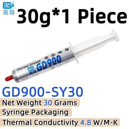 Net Weight 1/3/7/15/30 Grams Gray 900 Thermal Conductive Grease Paste Plaster Heat Sink Commpound for CPU LED SSY BAS BR BX CB