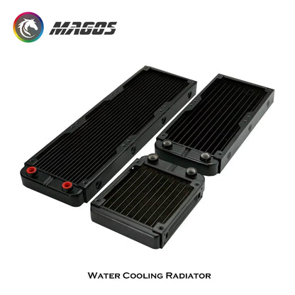 G1/4'' Aluminum Radiator for PC Water Cooling Computer Case GPU CPU RAM Cooler Fan Heatsink 60/80/90/120/240/360Mm Black/White