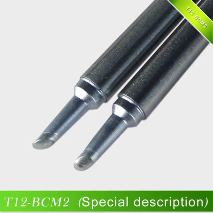 QUECOO High Quality T12-BCM2 Soldering Iron Tip Bevel with Indent / Horseshoe-Shaped BCM2 Tip with Groove /Shape 2BCM