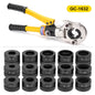 Europe Warehouse Hydraulic Pex Pipe Crimping Tools for Pex,Stainless Steel and Copper Pipe with TH,U,V,M,VAU Jaws