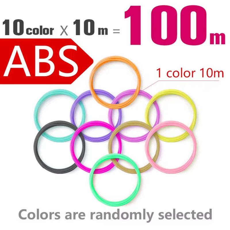 Filament 1.75Mm for 3D Pen 20/ 30 Colors Brilliant Color Filament ABS / PLA/ PCL No Smell Safety Plastic 3D Print Pen Filament
