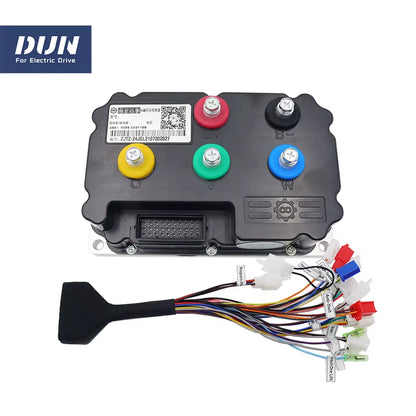 QS138 3KW V3 70H 72V 100KMH PMSM Mid-Drive Motor with Fardriver ND72360,DKD Display,T08 Throttle for Electric Moped Motorcycle