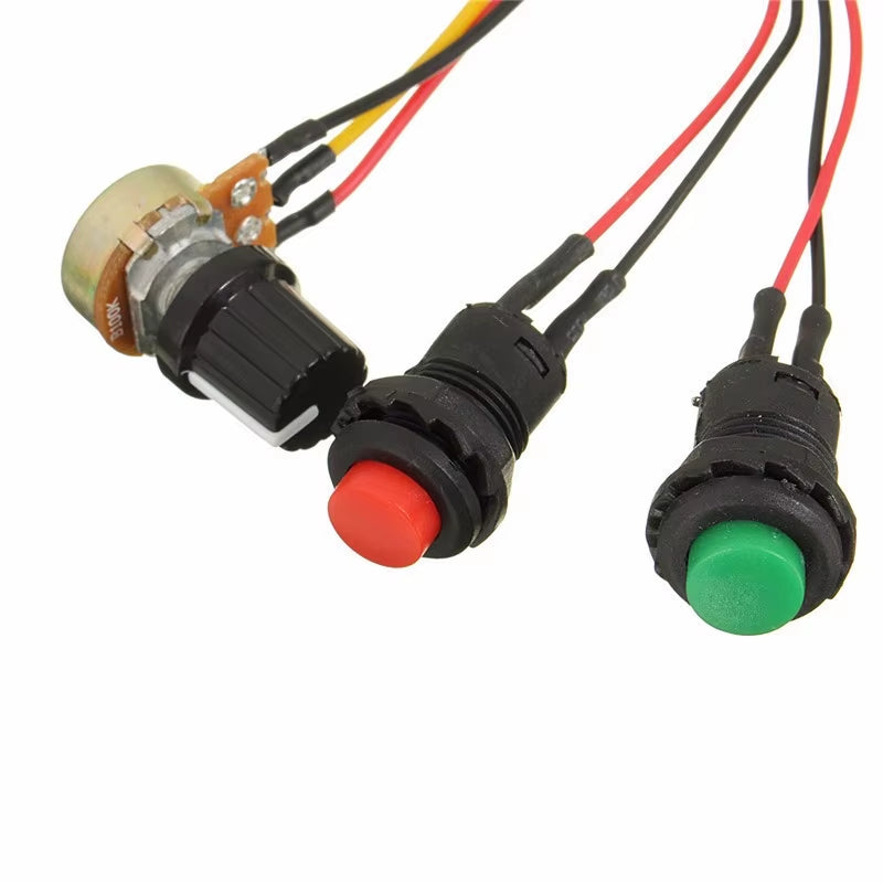DC 6V 12V 24V PWM DC Motor Speed Controller Forward and Reverse Switch Linear Actuator Motor Controller Adjustable Speed Control