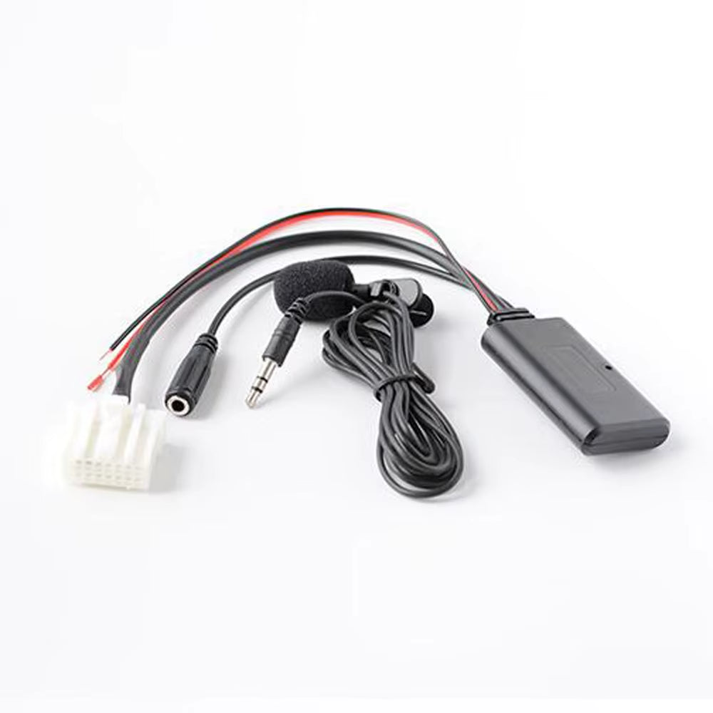 Car Stereo Radio Bluetooth Audio Extend Wire Microphone Phone Call Hands Free Mic Adapter for Mazda 2 3 5 6 8