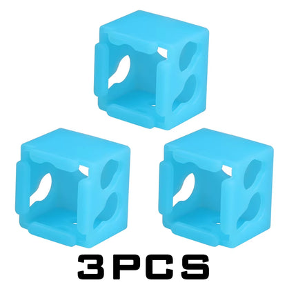 Aluminium Heat Block for J-Head Extruder Hotend 3D Printers High Temp Silicone Socks Parts BP6 Heating Block Accessories