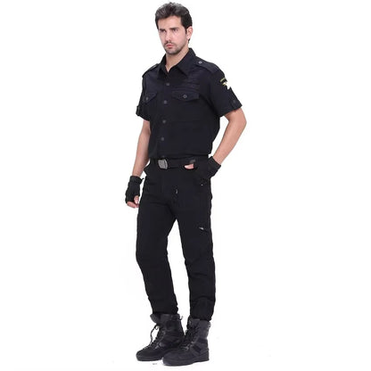 2024 Men'S Cargo Pant Cotton Pants Khaki Men Military Camo Green Gray Work Many Pocket Cotton Camouflage Black Tactical Trousers