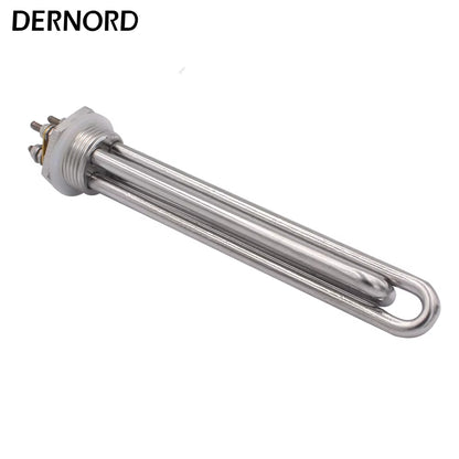 Heating Element 12V 24V 36V 48V 300W 600W SUS304 DN25 DC Immersion Water Solar/Electric Tubular Heater