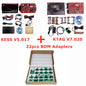 Online 2.80 EU Red  V5.017 OBD2 Manager Remap Kit KTAG V7.020 4 LED BDM Frame 22Pcs Adapters K-TAG 2.25 ECU Flash Tool
