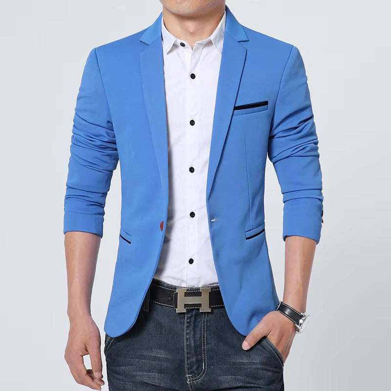 New Arrival Luxury Men Blazer New Autumn Fashion Brand Slim Fit Men Suit Terno Masculino Blazers Male