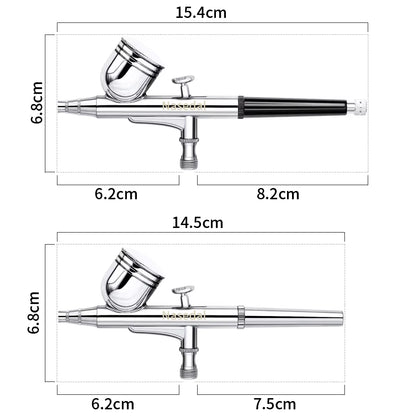 Gravity Feed Dual-Action Airbrush Spray Gun Kit Trigger Spray Gun for Art Craft Model Paint Spraying Hobby 0.3MM 7CC Air Brush