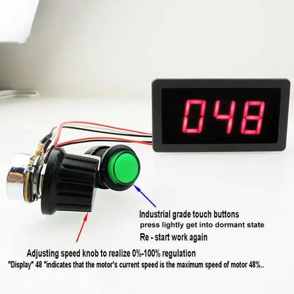 DC 6V 12V 24V 5A CCM5D Digital Display LED Motor Controller PWM DC Motor Controller Variable Speed Regulator
