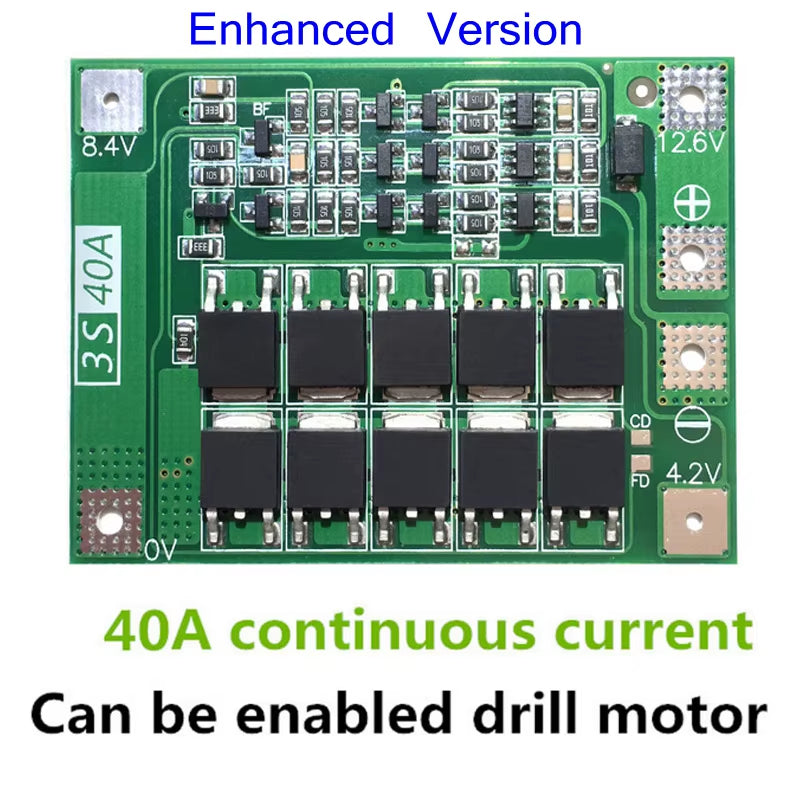 1S/2S/3S/4S/5S Li-Ion 18650 Lithium Battery Charger Lipo Cell Module PCB BMS Protection Board for Drill Motor with Balance