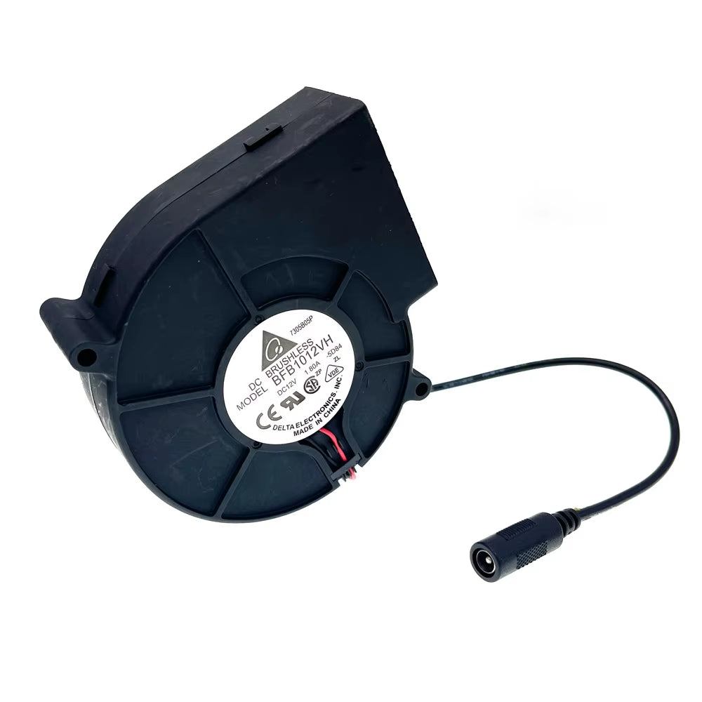 For Delta BFB1012VH 9733 Turbo Centrifugal Fan Blower 12V 1.80A High Speed with Variable Speed Controller for DIY Cooling
