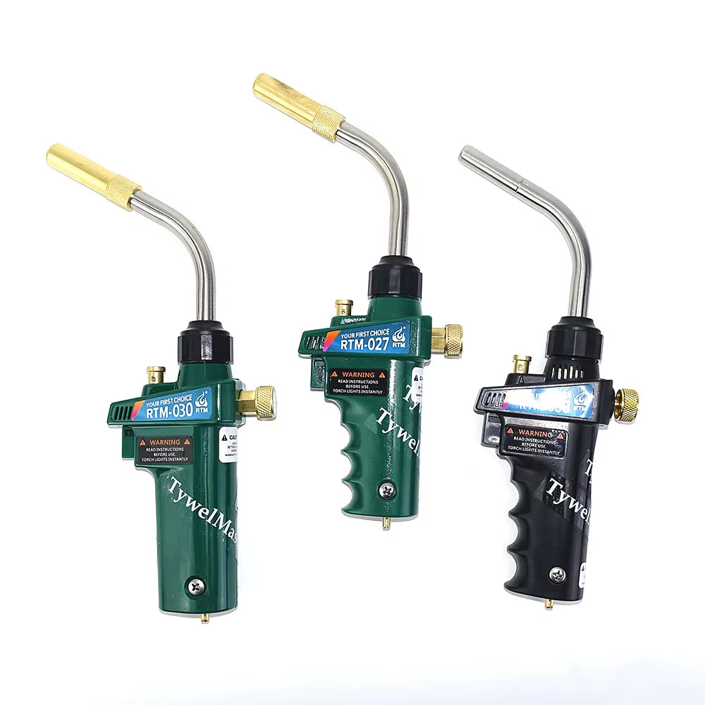 Braze Welding Torch MAPP Propane Gas Torch Piezo Trigger Ignition CGA600 Copper Aluminum Heating Solder Burner