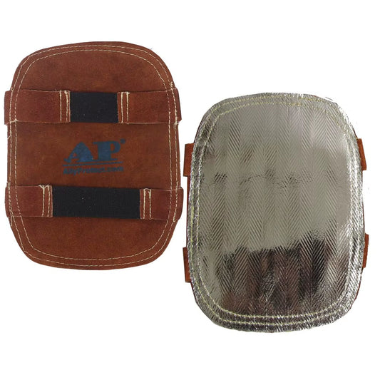 Welding Gloves' Cover High Heat Protection Aluminized & Cowhide Leather anti Flame Stitching Welder Pad