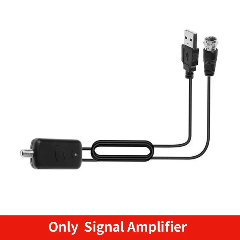 8K 4K TV Antenna for Global Digital TV 1080P 25DB High Gain Booster HD for RV Outdoor Car Antenna Indoor TV Free Channel