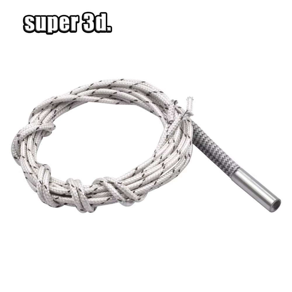 12V/24V 40W 50W Ceramic Cartridge Heater 6*20Mm 1M /2M Cable 3D Printer Print Head Induction Heater Heating Tube Element