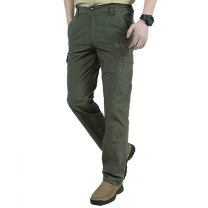 Men'S Cargo Pants Summer Waterproof Breathable Male Long Trousers Joggers Army Pockets Casual Pants plus Size 4XL