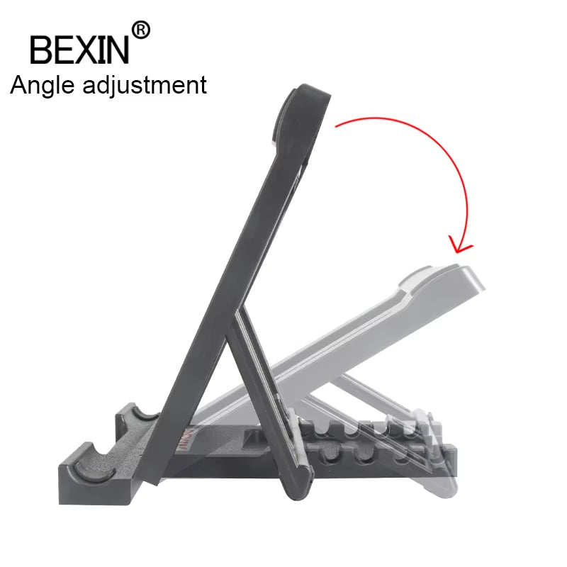 BEXIN Uninversal Desktop Portable Support Foldable Adjustment Angle Phone Stand for Mobile Phone Tablet