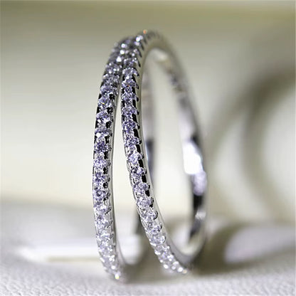 CC Rings for Women Bridal Wedding Jewelry Engagement Party Ring White Gold-Color Silver Plated Drop Shipping Anel CC709