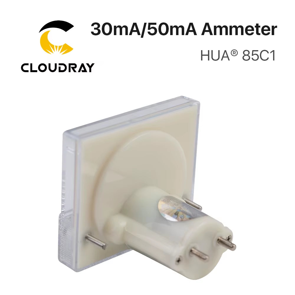 30Ma 50Ma Ammeter HUA 85C1 DC 0-30Ma 0-50Ma Analog Amp Panel Meter Current for CO2 Laser Engraving Cutting Machine
