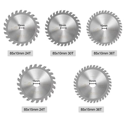 Mini Circular Saw Blade 1Pc 85X10/15Mm 24T 30T 36T High Quality Wood Cutting Blade Carbide Tipped Cutting Disc