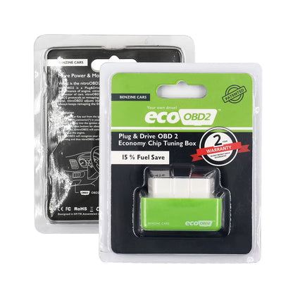 15% Fuel save Ecoobd2 Nitro Obd2 for Benzine Petrol Gasoline Cars Eco OBD Diesel Nitro OBD2 Chip Tuning Box Plug&Driver