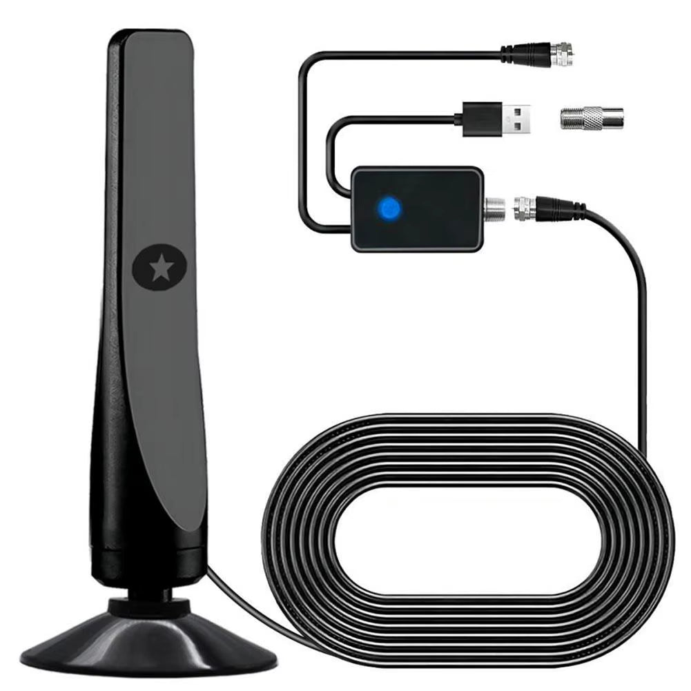 4K/1080P HD Digital TV Antenna with Signal Amplifier Indoor Outdoor Antenna for Wide Range Hdtv Reception Home TV Aerial