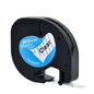 CIDY 91201 Compatible 12Mm*4M Black on White Dymo Letratag Plastic Tape LT 91331 LT9120112267 18769 18771 for LT-100H LT-100T
