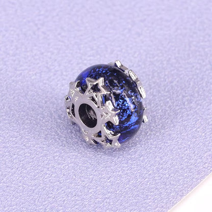 New European Colorful Lampwork Glass Bead Murano Plastic Aolly Charm Fit Pan Brand Bracelet Bangle Women DIY Jewelry Dropship