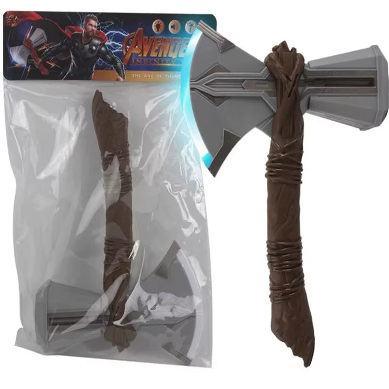 44Cm Thor'S Hammer Cosplay 1:1 Thunder Hammer Weapons Model Kids Gift Avengers Superhero Role Playing Captain America Iron Man