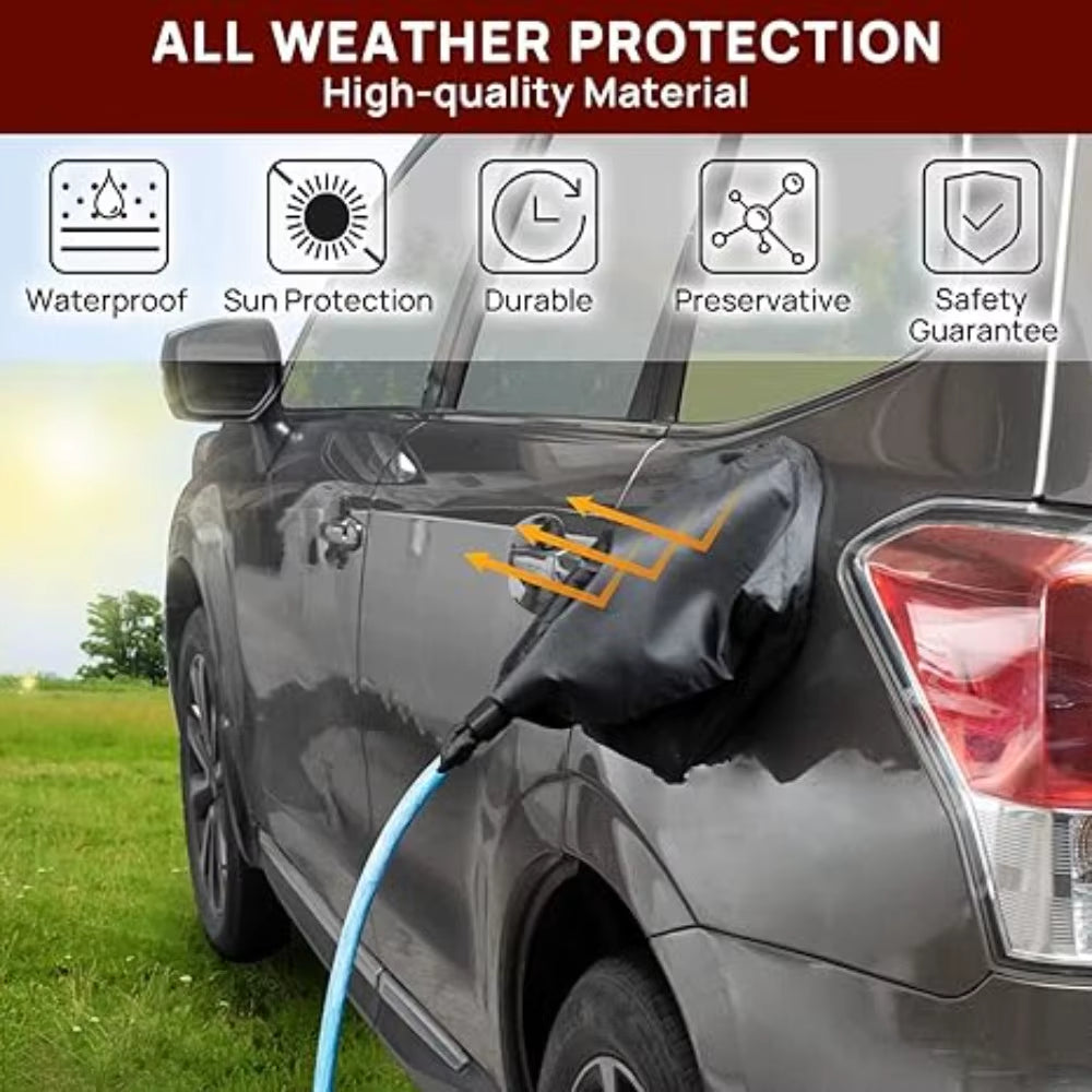 Car Magnetic Adhesion EV Charger Plug Cover for Most Electric Cars All Weather Protection Electric Charging Port Plug Cover